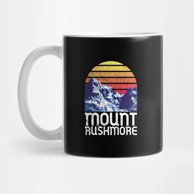 Mount Rushmore Shirt Black Hills South Dakota National Park USA Retro Monument by Shirtsurf